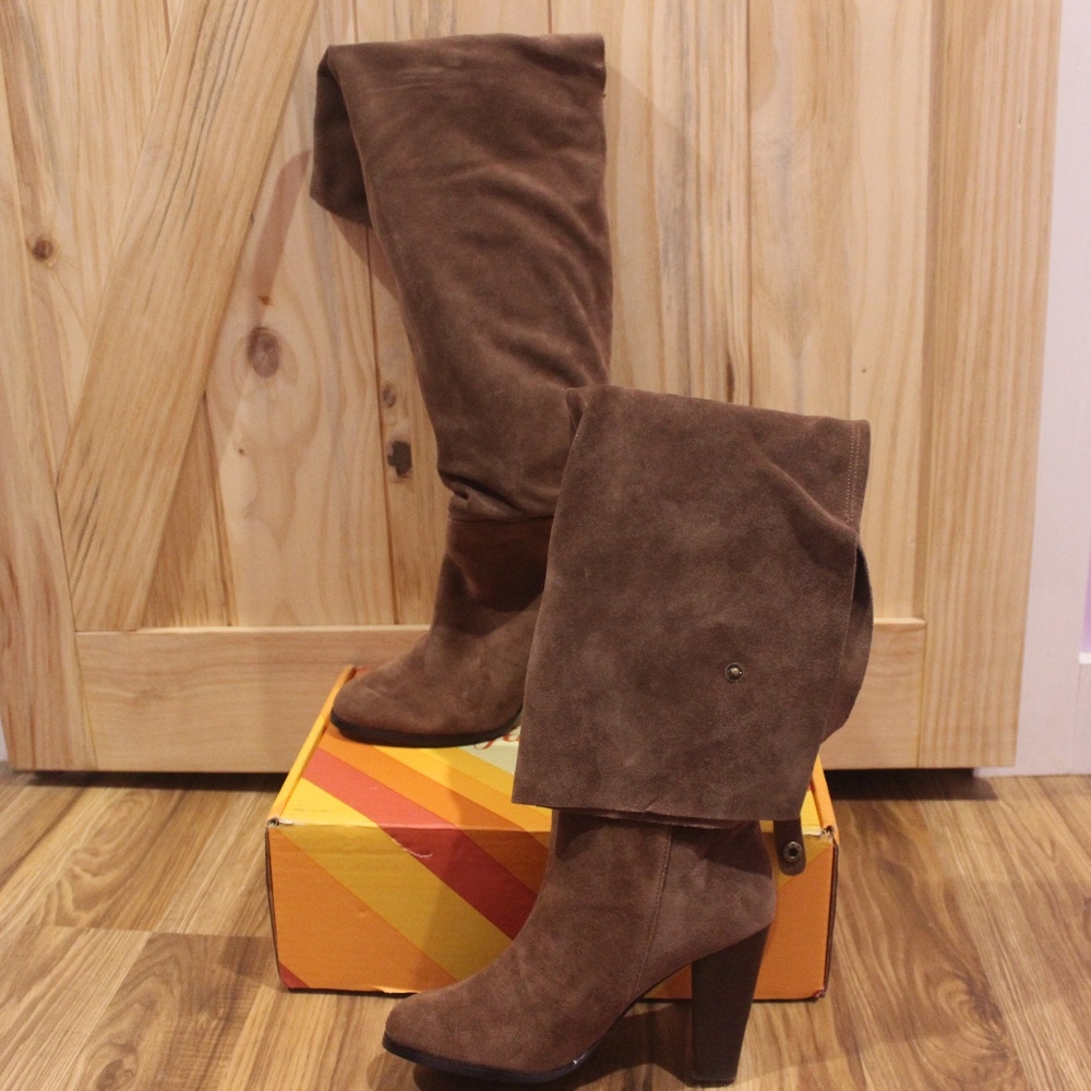 Colin Stuart High Heeled Leather Boots